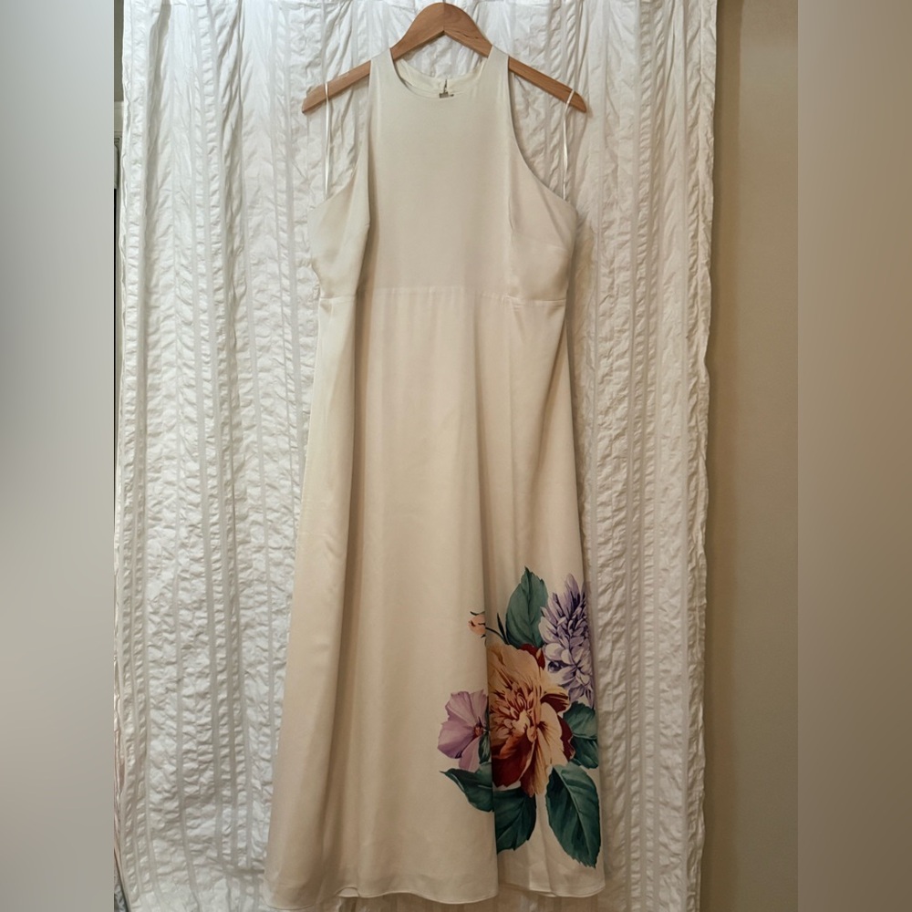 Express Cream Floral Dress